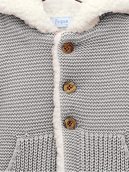 Baby duffle coat with hood