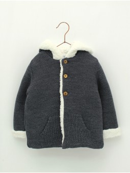 Baby duffle coat with hood
