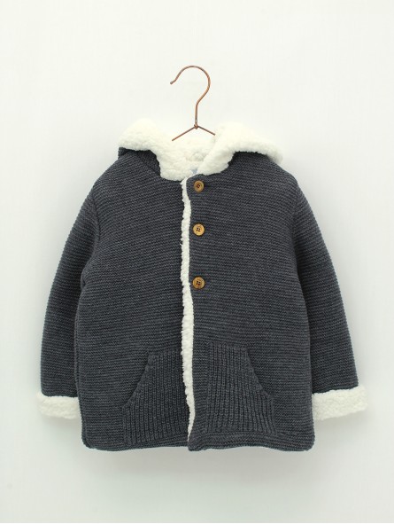 Baby duffle coat with hood