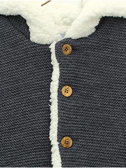 Baby duffle coat with hood