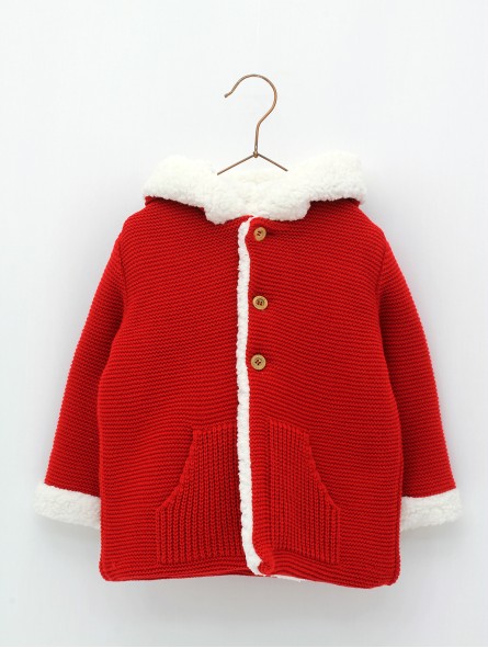 Baby duffle coat with hood