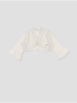 Chaqueta bolero lazo tul
