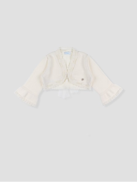 Chaqueta bolero lazo tul