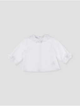 Blusa blanca manga larga