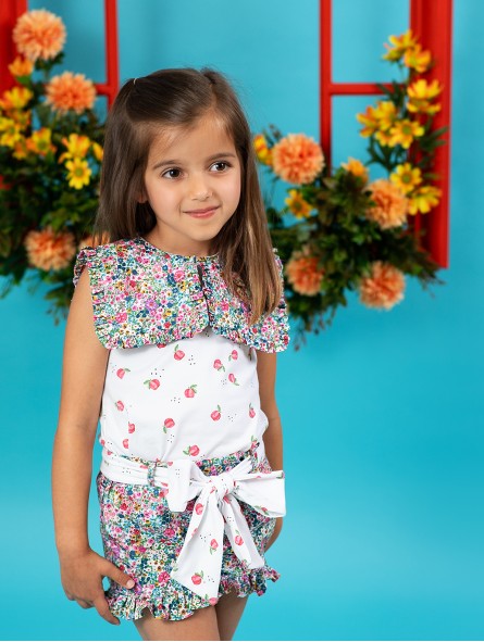 Camiseta estampada maxi cuello