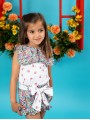 Camiseta estampada maxi cuello