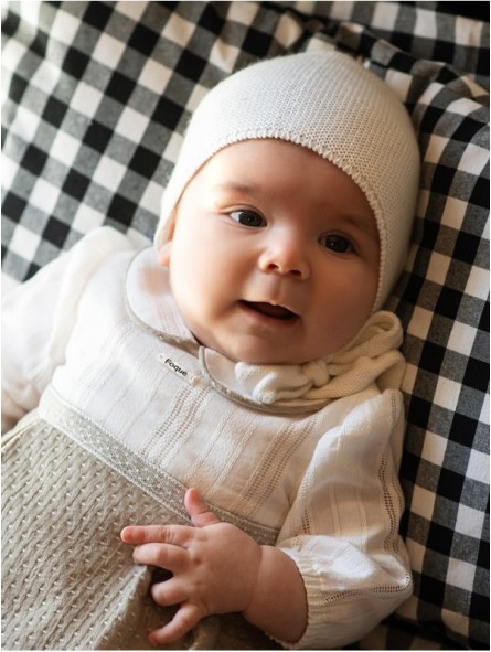 Garter stitch bonnet