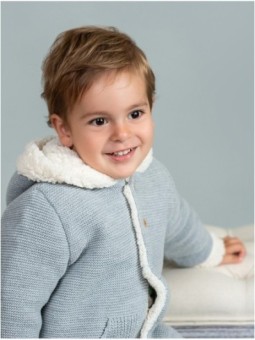 Baby duffle coat with hood