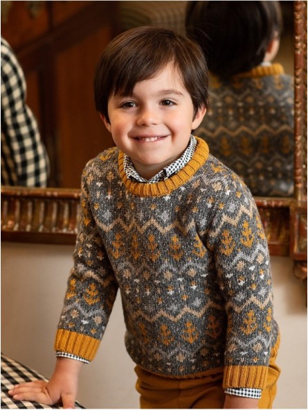 Greek key sweater