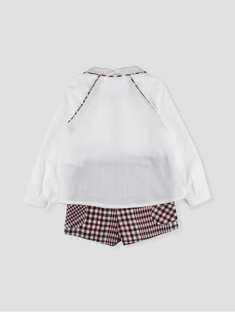 Conjunto niño Burgundy