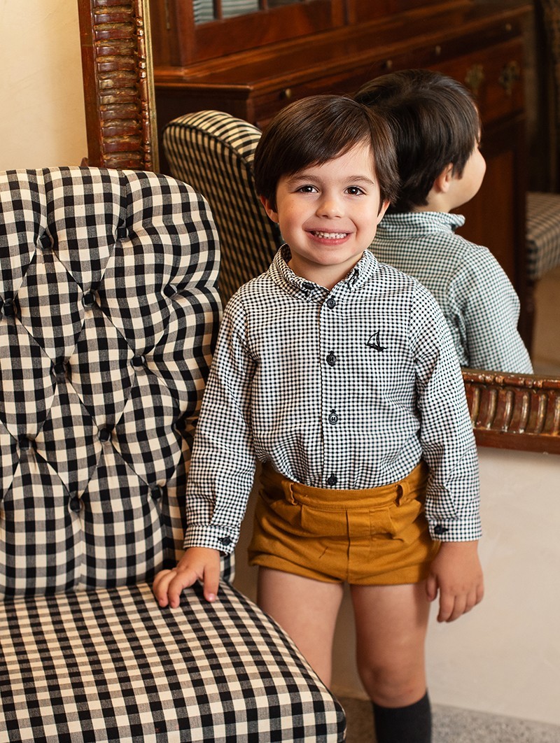 Camisa Vichy Negro