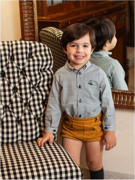 Camisa Vichy Negro