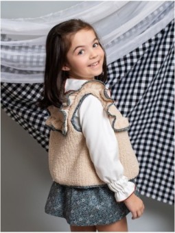 Storm Blue sheepskin vest