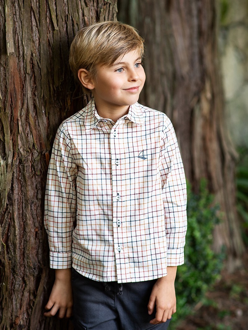 Camisa cuadros Antracita