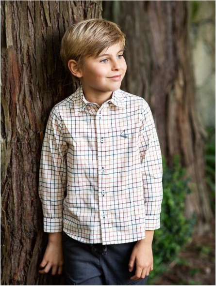 Camisa cuadros Antracita