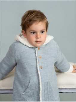 Baby duffle coat with hood