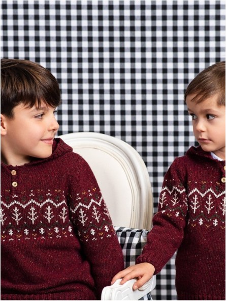 Jersey con Capucha Burgundy