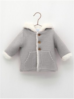 Baby duffle coat with hood