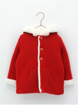 Baby duffle coat with hood