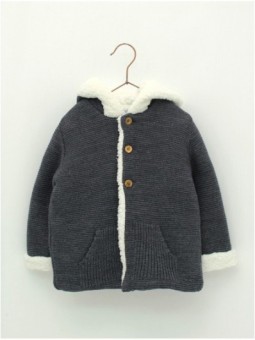 Baby duffle coat with hood