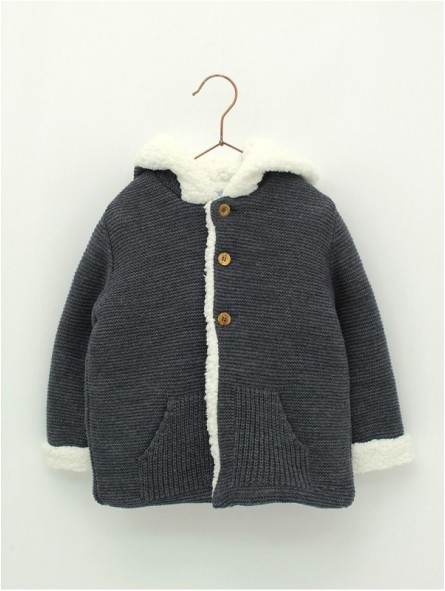 Baby duffle coat with hood