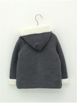 Baby duffle coat with hood