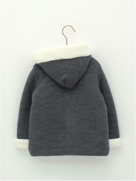 Baby duffle coat with hood