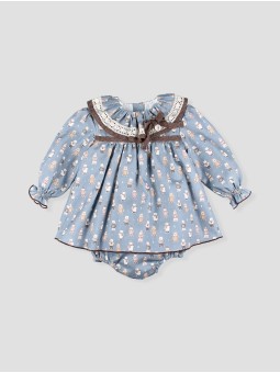 La Cabaña baby dress with bloomer