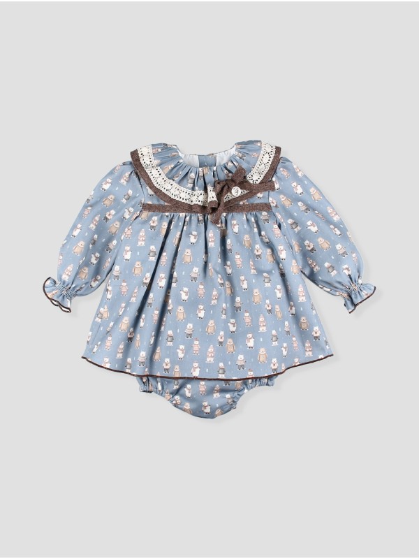 La Cabaña baby dress with bloomer