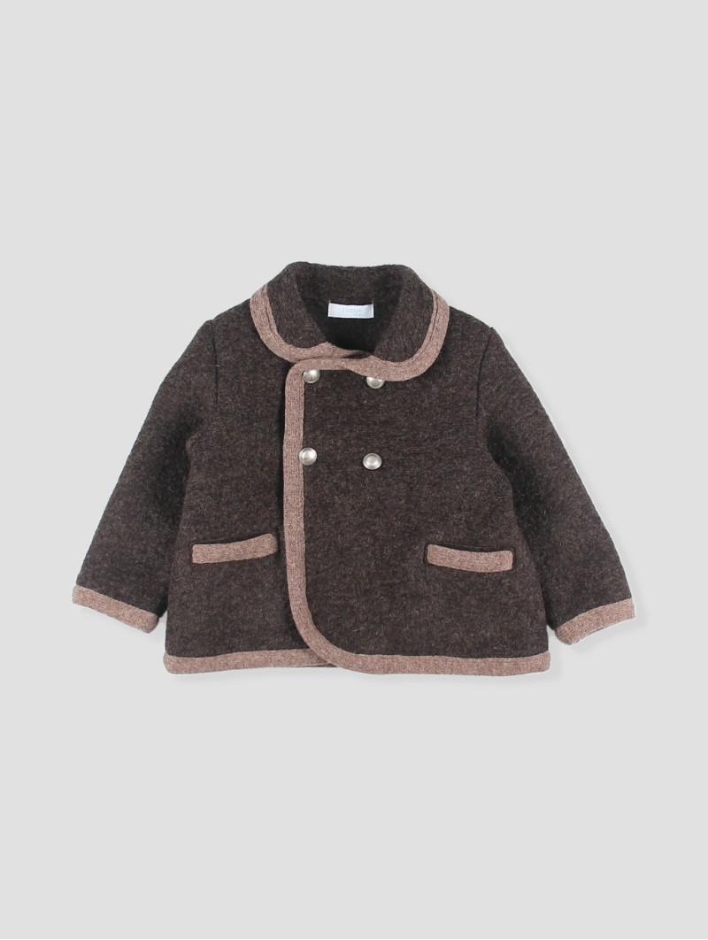 Austrian-style coat with piping