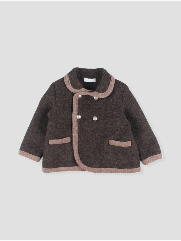 Austrian-style coat with piping