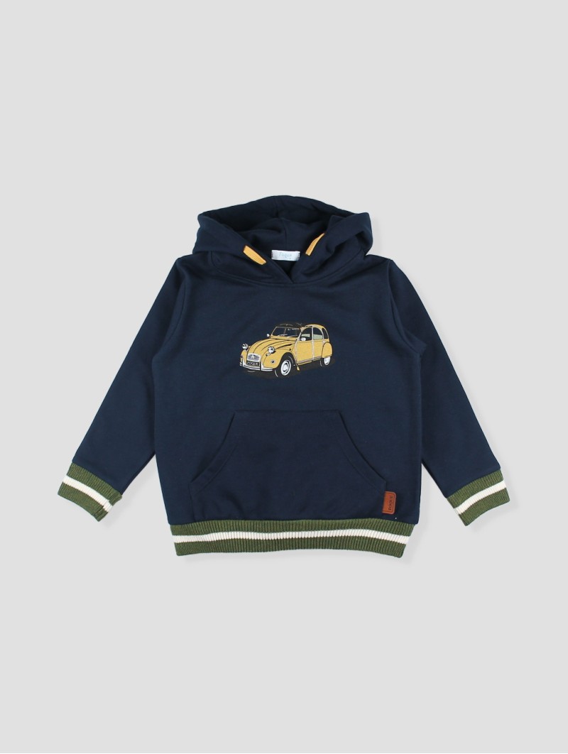 Sudadera com capucha dois cavalos