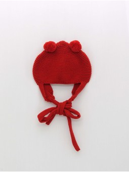 Gorro pompones lana