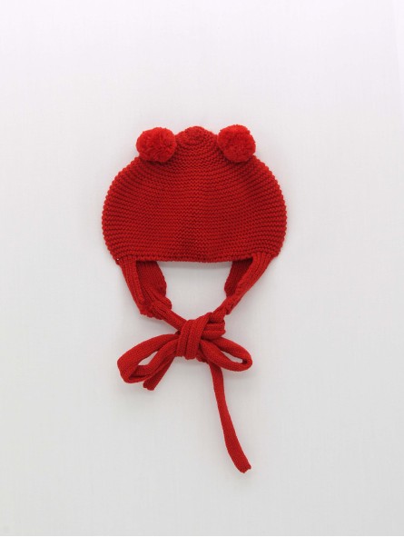 Gorro pompones lana
