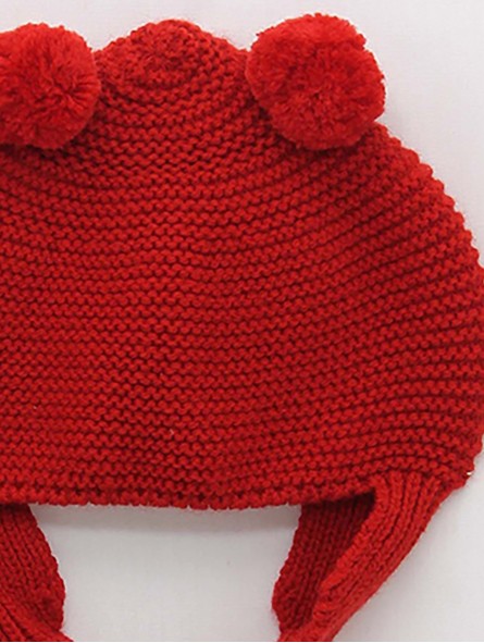Gorro pompones lana