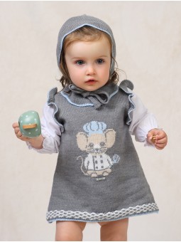 Los Fogones knitted bonnet