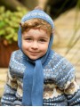 La Cabaña unisex knitted bonnet and scarf