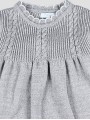 Girl knit dress with bow detail