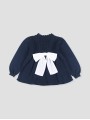 Girl sweater with bow