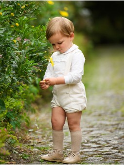 Boy’s Cream Suspender Set