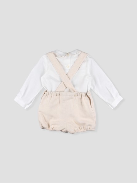 Boy’s Cream Suspender Set