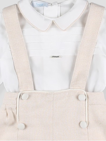 Boy’s Cream Suspender Set