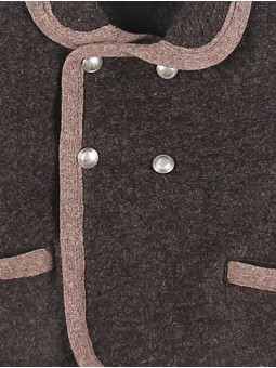 Austrian-style coat with piping