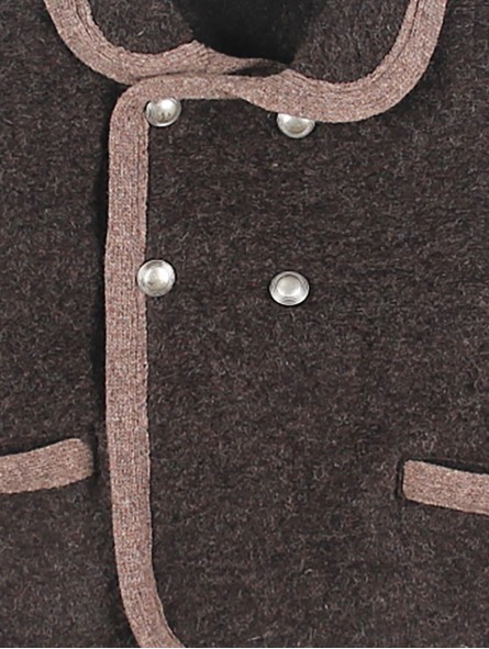 Austrian-style coat with piping