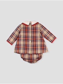 Calabaza baby dress with bloomer