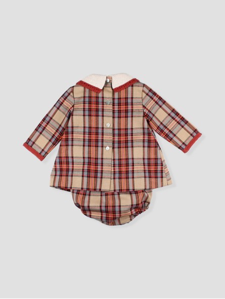 Calabaza baby dress with bloomer