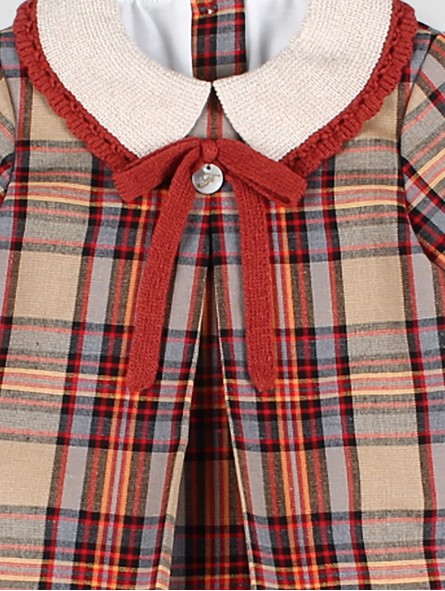 Calabaza baby dress with bloomer