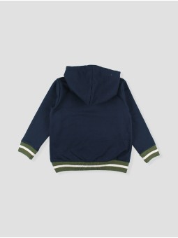 Sudadera com capucha dois cavalos