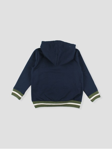 Sudadera com capucha dois cavalos