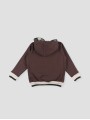 Brown hooded sweatshirt